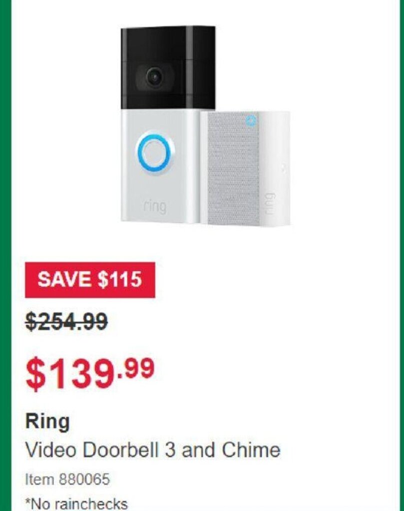 Ring offer at Costco