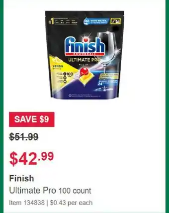 Costco Finish offer