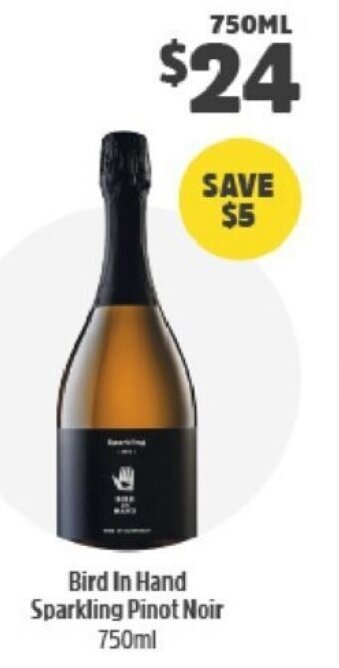 BWS Bird in Hand Sparkling Pinot Noir 750ml offer