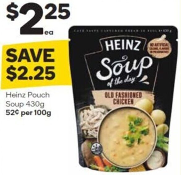 Heinz Pouch Soup 430g offer at Woolworths