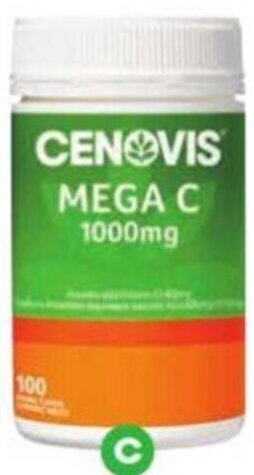 Woolworths Cenovis Mega C 1000mg Chewable Tablets Pk 100 offer