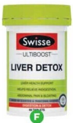 Woolworths Swisse Ultiboost Liver Detox Tablets Pk 60 offer
