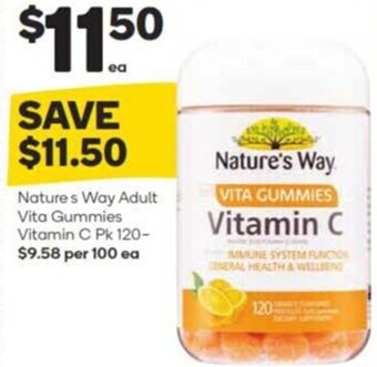 Woolworths Nature's Way Adult Vita Gummies Vitamin C Pk 120 offer