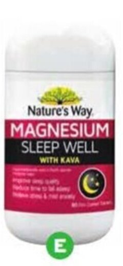 Woolworths Nature's Way Magnesium Sleep Well with Kava Tablets Pk 60 offer