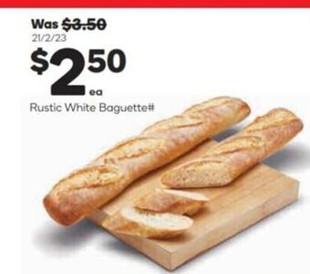 Woolworths Rustic White Baguette offer