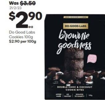 Woolworths Do Good Labs Cookies 100g offer