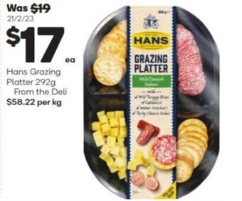 Hans Grazing Platter 292g