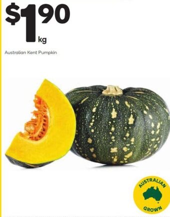 Woolworths Australian Kent Pumpkin offer