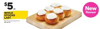 Woolworths Mini Raspberry Scroll Pk 6 offer