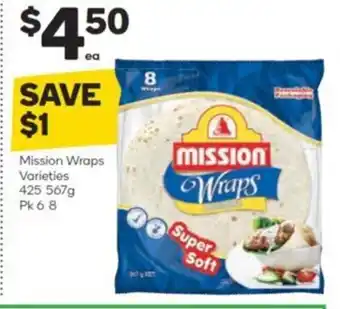 Woolworths Mission Wraps offer