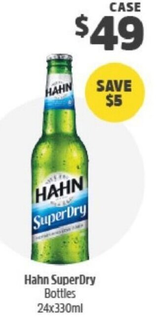 Hahn Superdry Bottles 24x330ml