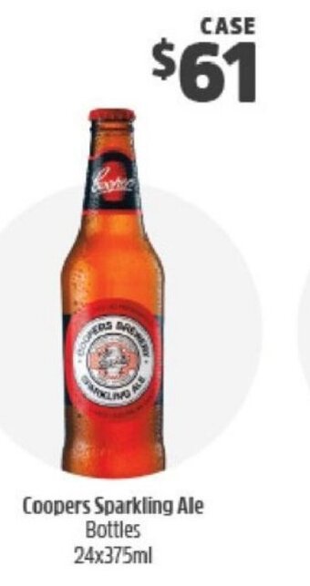 BWS Coopers Sparkling Ale Bottles 24x375ml offer