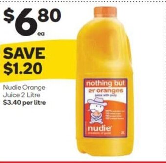 Nudie Orange Juice 2 Litre