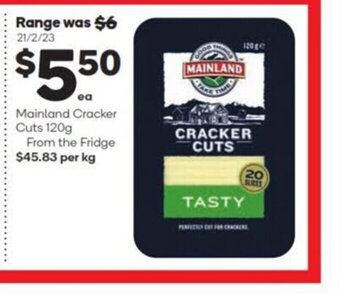 Woolworths Mainland Cracker Cuts 120g offer