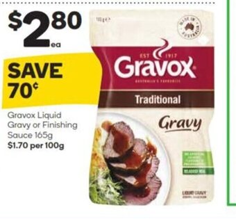 Woolworths Gravox Liquid Gravy or Finishing Sauce 165g offer
