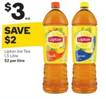 Woolworths Lipton Ice Tea 1.5 Litre offer