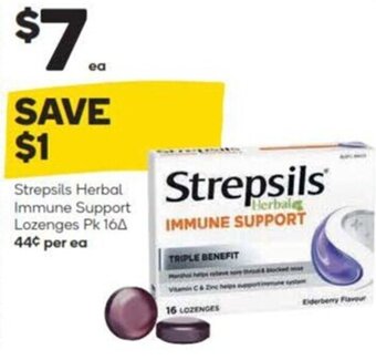 Woolworths Strepsils Herbal Immune Support Lozenges Pk 16 offer