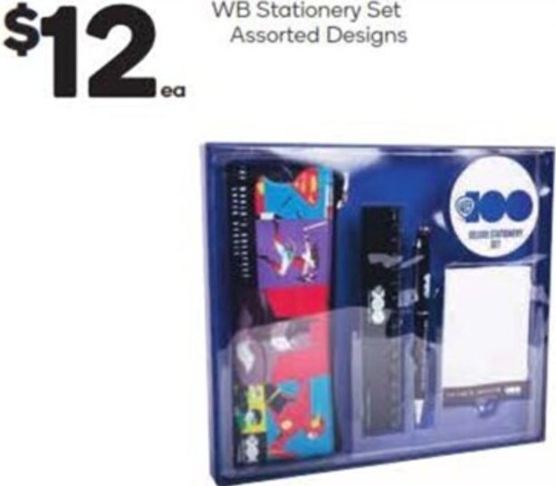 WB Stationery Set Assorted Designs offer at Woolworths