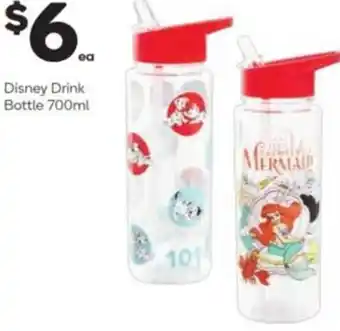 Woolworths Disney Drink Bottle 700ml offer