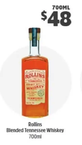 Rollins Blended Tennessee Whisky 700ml