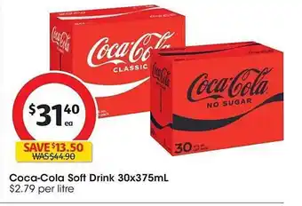 Coles Coca-cola soft drink offer