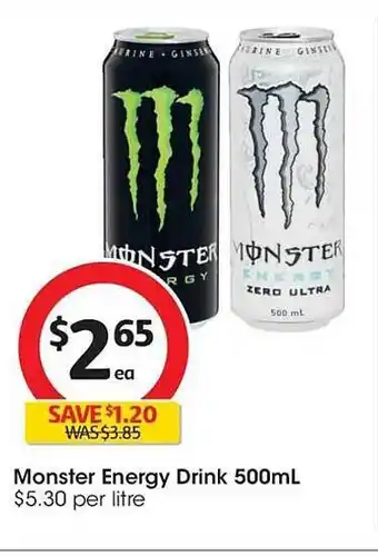 Monster energy drink