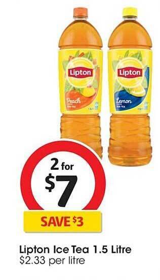 Coles Lipton ice tea offer