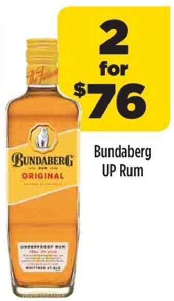 Liquorland Bundaberg UP Rum offer