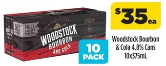 Woodstock Bourbon & Cola 4.8% Cans