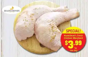 Tasman Butchers Hazeldene's Fresh Chicken Maryland offer