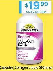 Chemist Warehouse Nature's way beauty collagen liquid offer