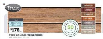 Stratco Trex composite decking offer