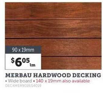 Stratco Merbau hardwood decking offer