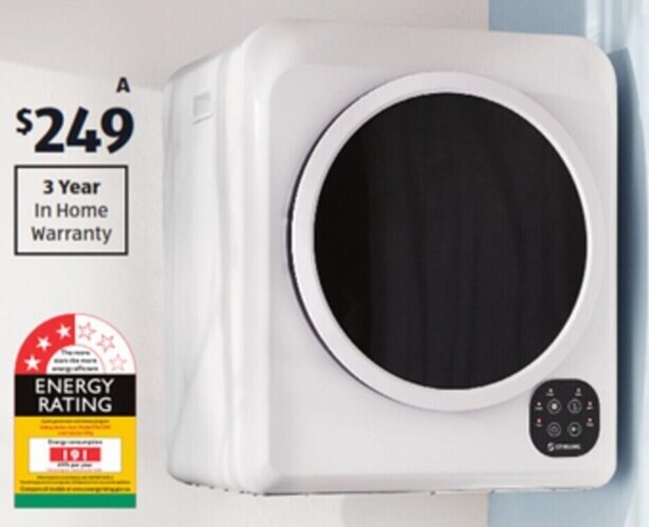 5kg Vented Dryer offer at ALDI