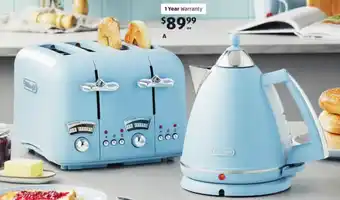 ALDI De' Longhi Argento Flora 4-Slice Toaster offer