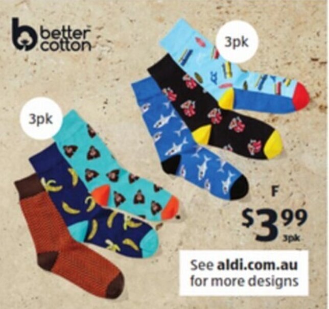 Men's Socks 3pk offer at ALDI