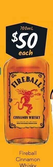 Cellarbrations Fireball cinnamon whisky offer