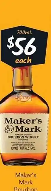 Cellarbrations Maker's mark bourbon offer
