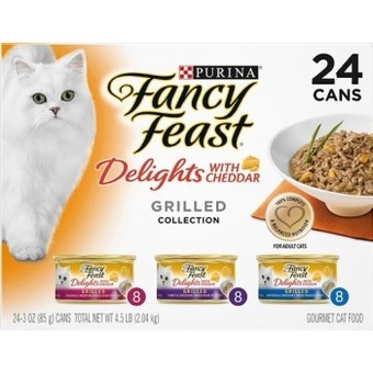 BIG W Fancy feasts delights with cheddar grilled collection wet cat food 24 x 85g offer