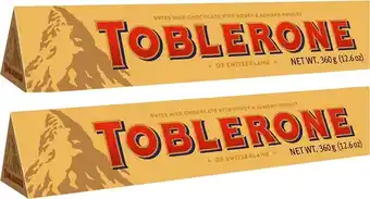 BIG W Cadbury toblerone milk 360g offer