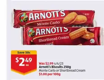 ALDI Arnott's biscuits offer