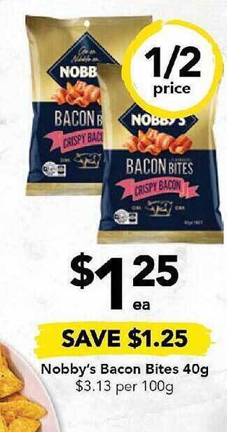 Drakes Nobby's bacon bites offer