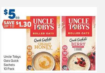 Foodland Uncle tobys oats quick sachets offer