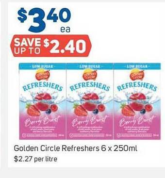 Foodland Golden circle refreshers offer