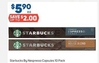 Foodland Starbucks by nespresso capsules offer