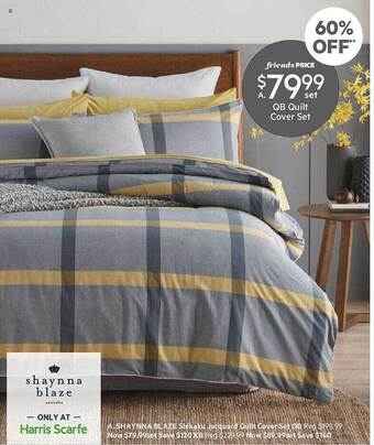 Harris Scarfe Qb quilt cover set offer