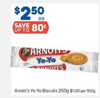 Foodland Arnott's yo-yo biscuits offer
