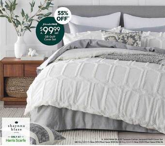 Harris Scarfe Qb quilt cover set offer