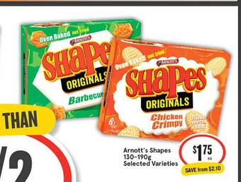 IGA Arnott's shapes offer
