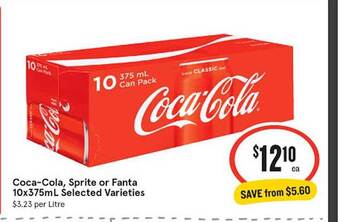 IGA Coca-cola sprite or fanta offer